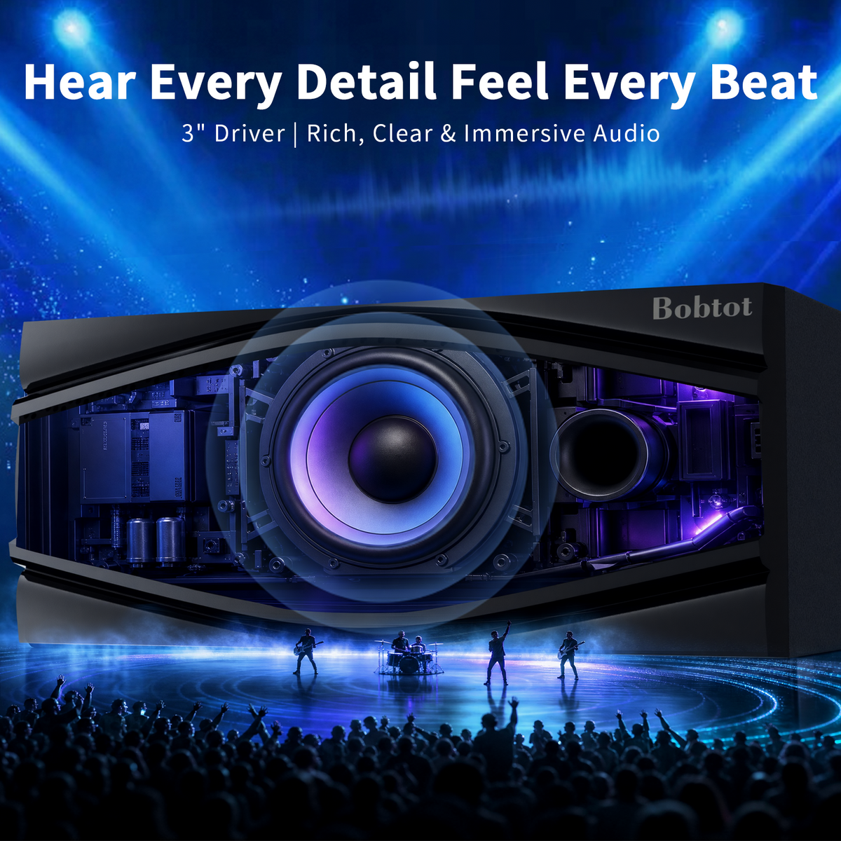 5.1 Home Theater Systems Surround Sound Speakers 1200 Watts 10 inch Subwoofer 5.1/2.1 Channel Audio Stereo System with ARC Optical & USB Input for TV Ultra HD AV DVD FM Radio