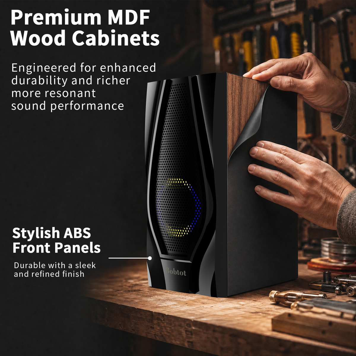5.1 Home Theater Systems Surround Sound Speakers 1200 Watts 10 inch Subwoofer 5.1/2.1 Channel Audio Stereo System with ARC Optical & USB Input for TV Ultra HD AV DVD FM Radio